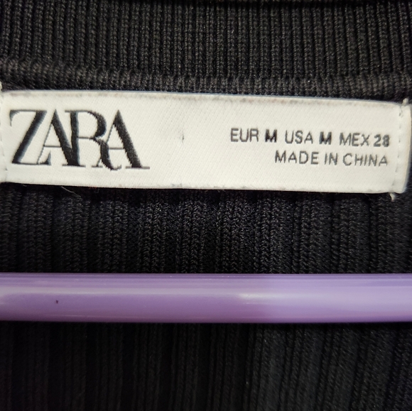 Zara Ribbed Polo Shirt - Picture 3 of 7